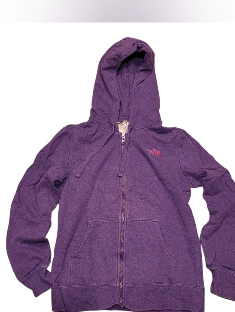 The North Face Purple Zip-Up Fleece Hoodie Womens MEDIUM
